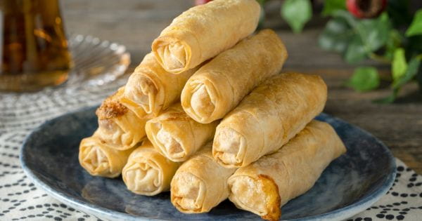 Airfryer'da Patatesli Kaşarlı Kalem Börek tarifi