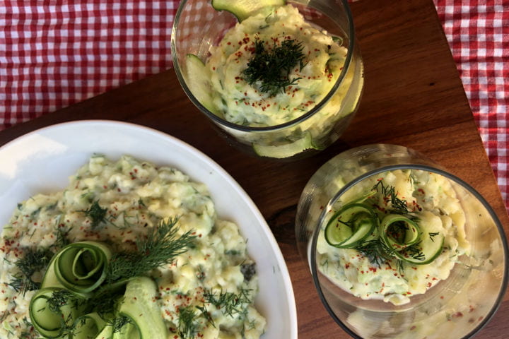 Salatalıklı Patates Salatası recipe