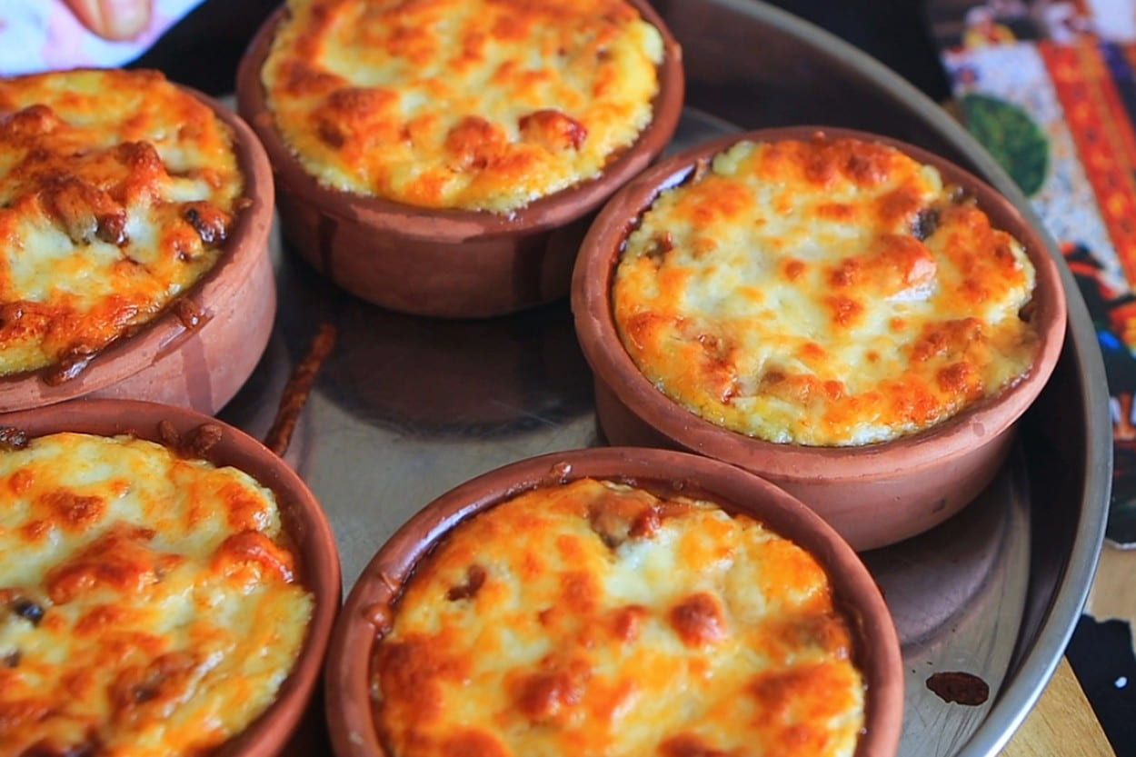 Püreli Tavuklu Mantar Sote recipe