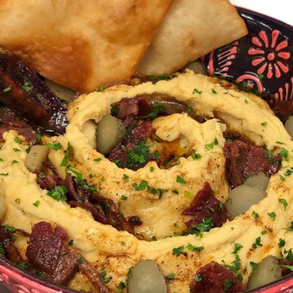 Pastırmalı Humus tarifi