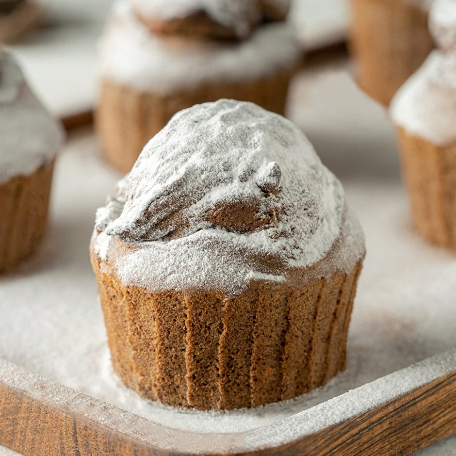 Airfryer'da Muzlu Çikolatalı Muffin tarifi