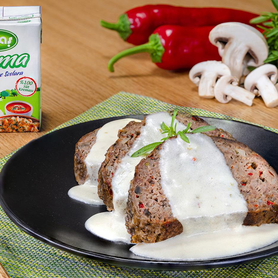Krema Soslu Mantarlı Köfte