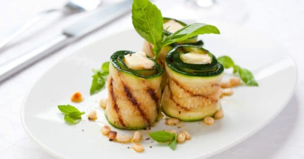 Peynirli Izgara Kabak Ruloları
