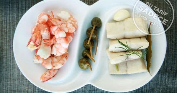 Terbiye Edilmiş Karides ve Levrek Turşusu