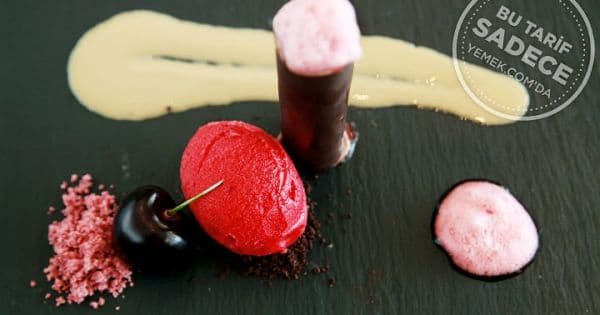 Tahin Soslu, Vişne Dondurmalı Çikolata Tüp