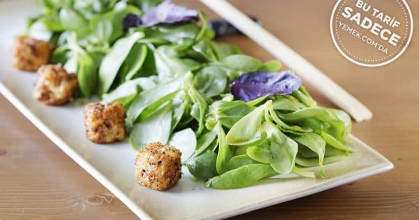 Avokadolu Tofu Salatası