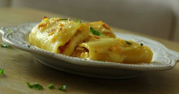 Bal kabaklı Paccheri