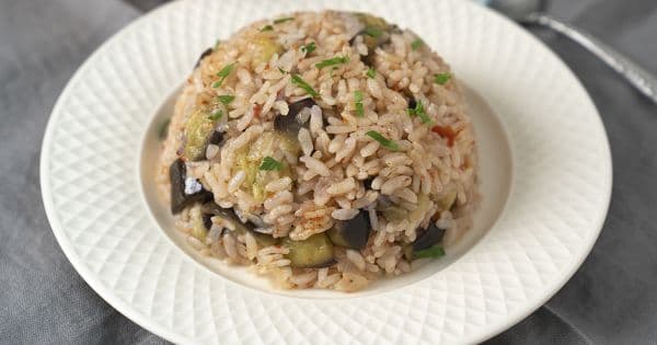Patlıcanlı Pilav
