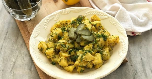 Hardal Soslu Patates Salatası