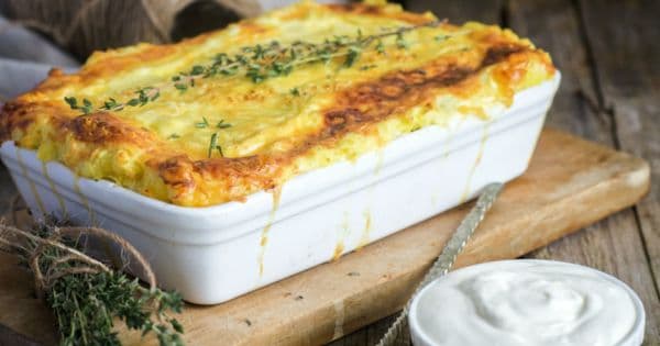 Fırında Kaşarlı Patates Püresi