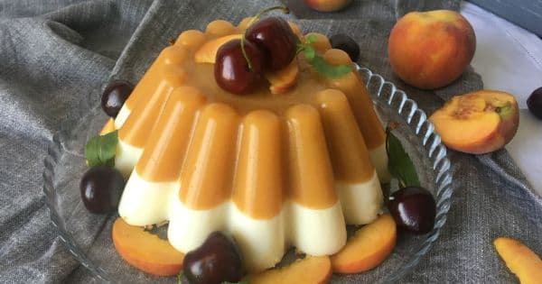 Şeftalili Puding