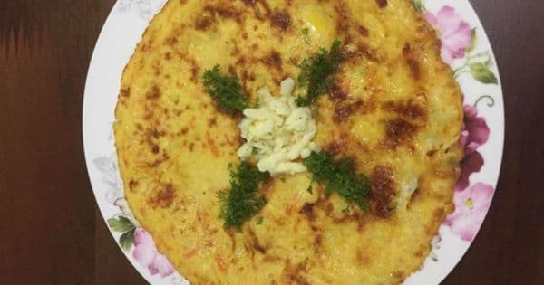 Kabak, Havuç ve Kaşarlı Omlet