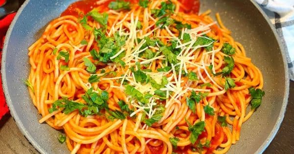 Marinara Soslu Makarna