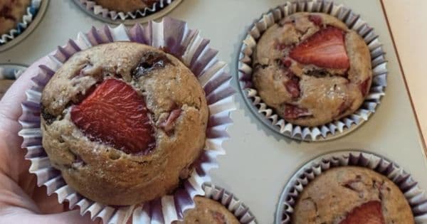 Çilekli Muzlu Fit Muffin
