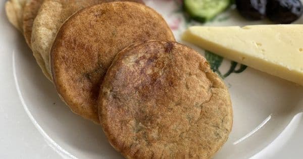 Dereotlu Peynirli Pancake