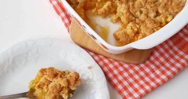 Şeftali Crumble