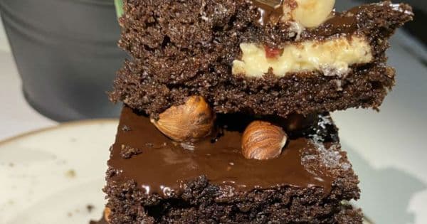 Beyaz Çikolatalı Fit Brownie