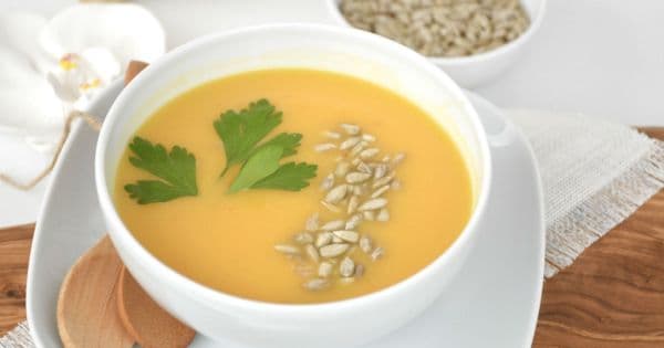 Sarımsaklı Bal Kabağı Çorbası
