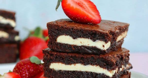 Beyaz Çikolatalı Browni