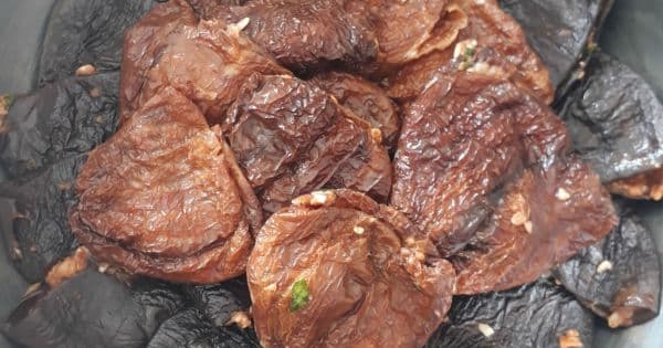 Kuru Patlıcan ve Biber Dolması