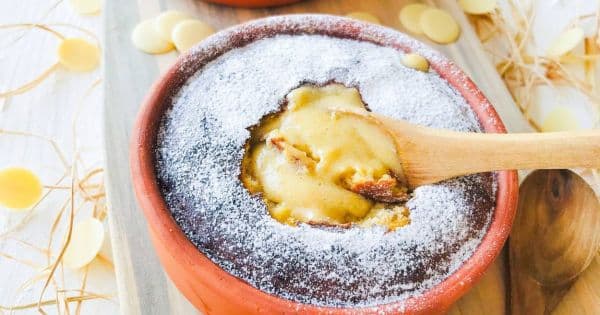 Beyaz Çikolatalı Kestaneli Sufle