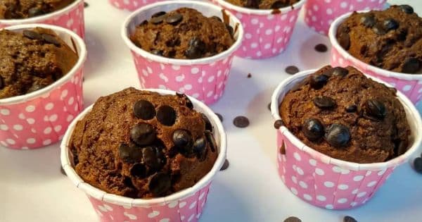 Çikolata Kremalı Damla Çikolatalı Muffin Kek