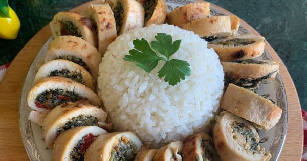 Ispanaklı Tavuk Sarma