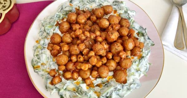 Nohutlu Bulgur Köfteli Semizotu Salatası