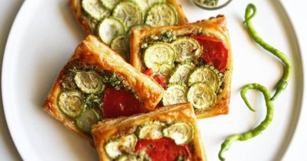 Pesto Sos ve Kabaklı Milföy