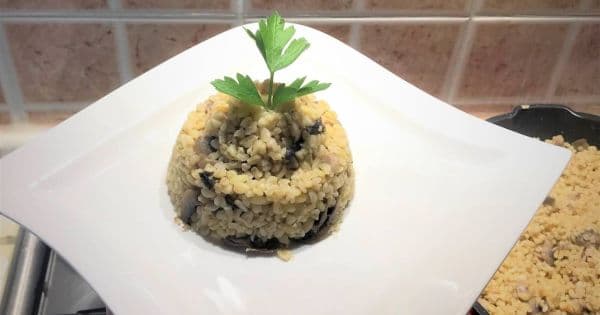 Mantarlı Bulgur Pilavı