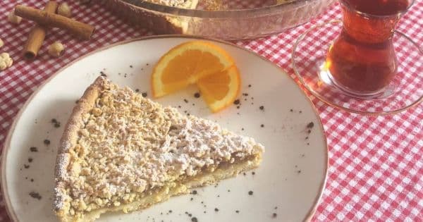 Portakal Aromalı Elmalı Turta