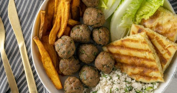 Lightfry'da Çıtır Tatlı Patatesli Köfte Kasesi