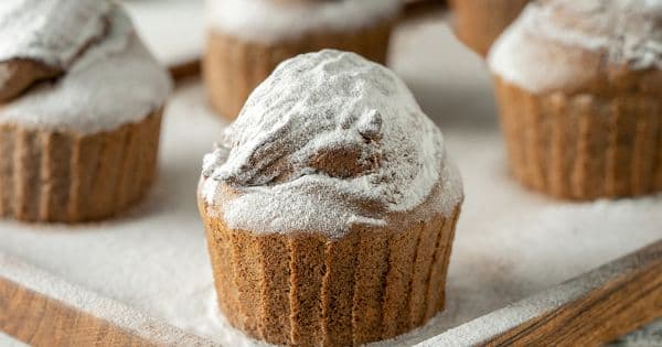 Airfryer'da Muzlu Çikolatalı Muffin