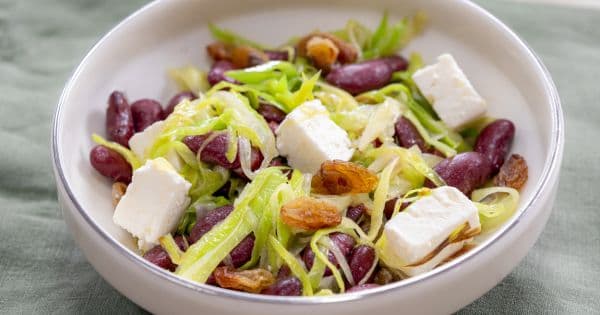 Pırasalı Fasulye Salatası