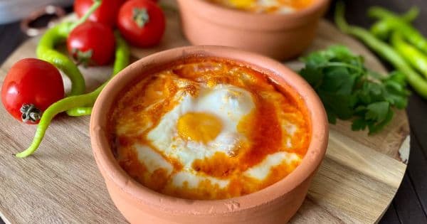 Güveçte Porsiyonluk Menemen