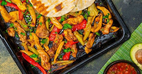 Fırında Tavuk Fajita