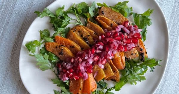 Fırınlanmış Bal Kabağı Salatası