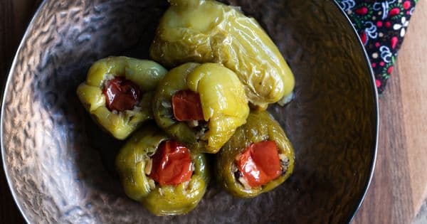 Ege Usulü Zeytinyağlı Biber Dolması