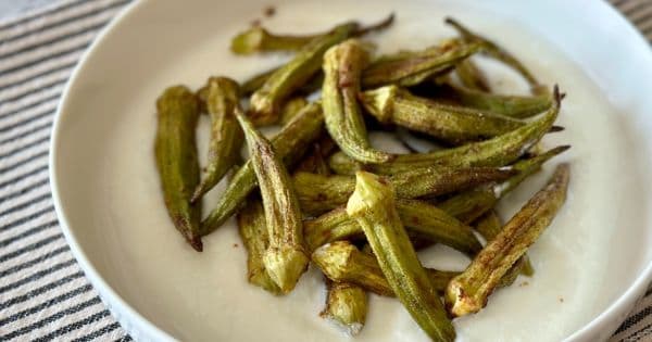Airfryer'da Bamya Kızartması