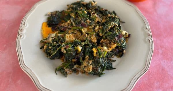 Yumurtalı Ispanak Kavurması