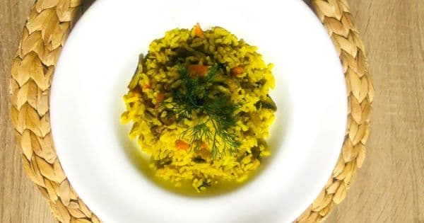 Zerdeçallı Mantarlı Pirinç Pilavı