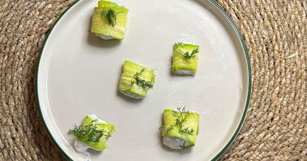 Cevizli Yoğurtlu Labneli Kabak Rulo