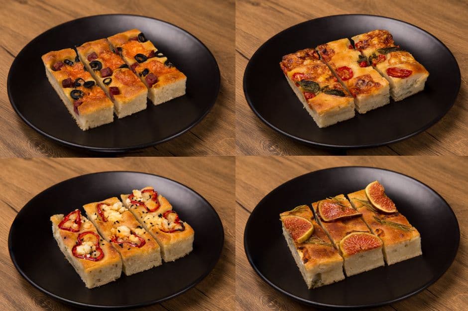 Dört Çeşit Focaccia