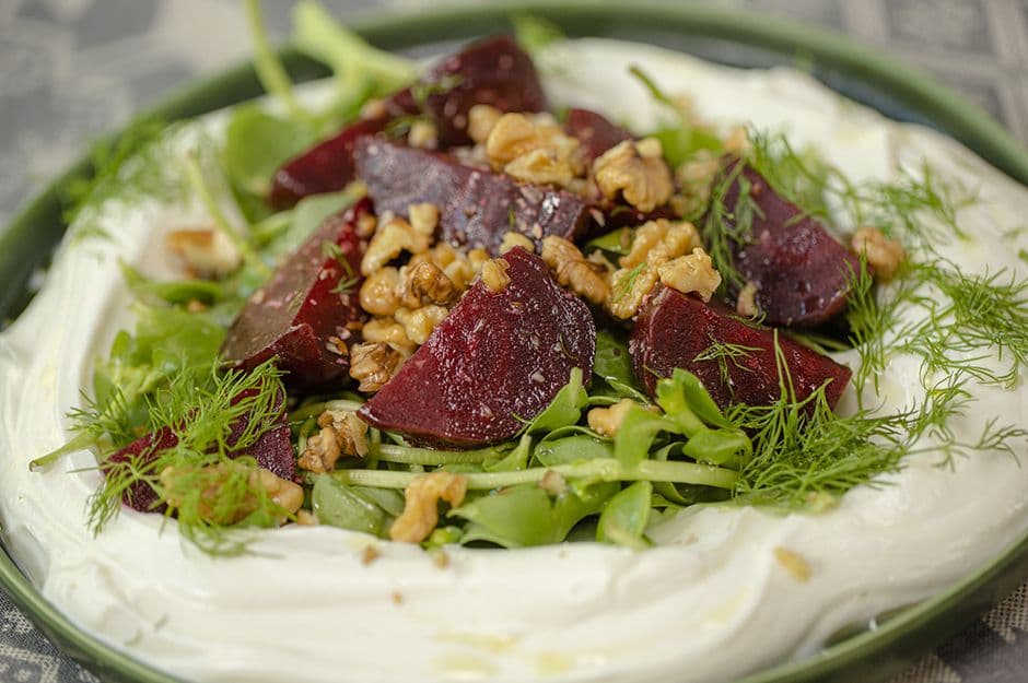 Yoğurtlu Semizotlu Pancar Salatası