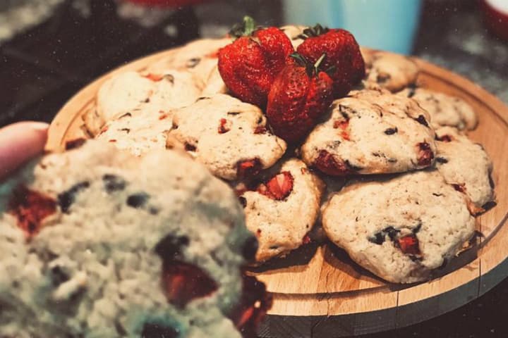 Çilekli Cookie