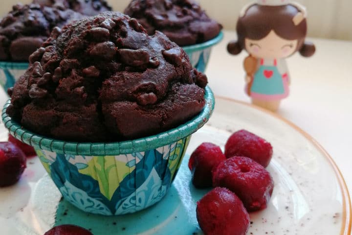 Vişneli ve Çikolatalı Muffin