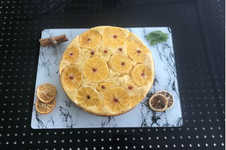 Portakallı Ters Yüz Kek