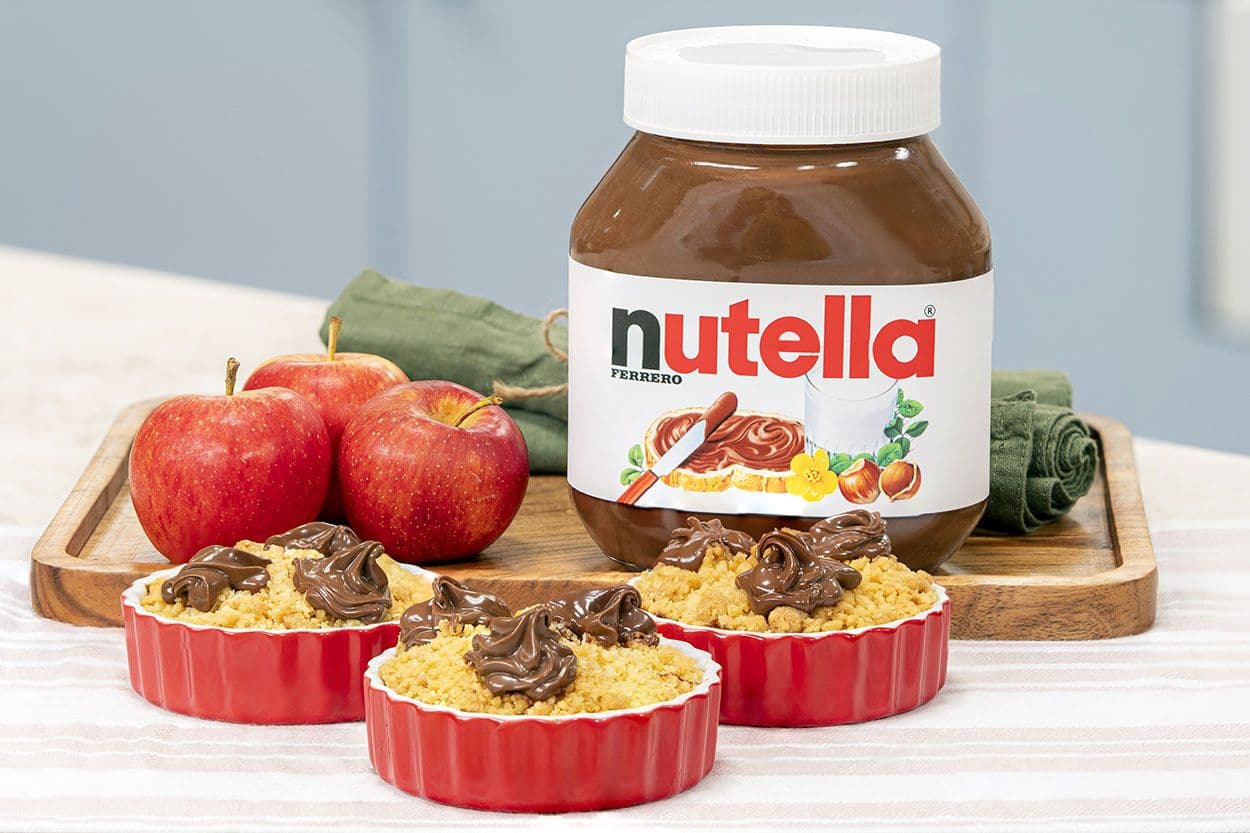 Nutella'lı Elmalı Crumble