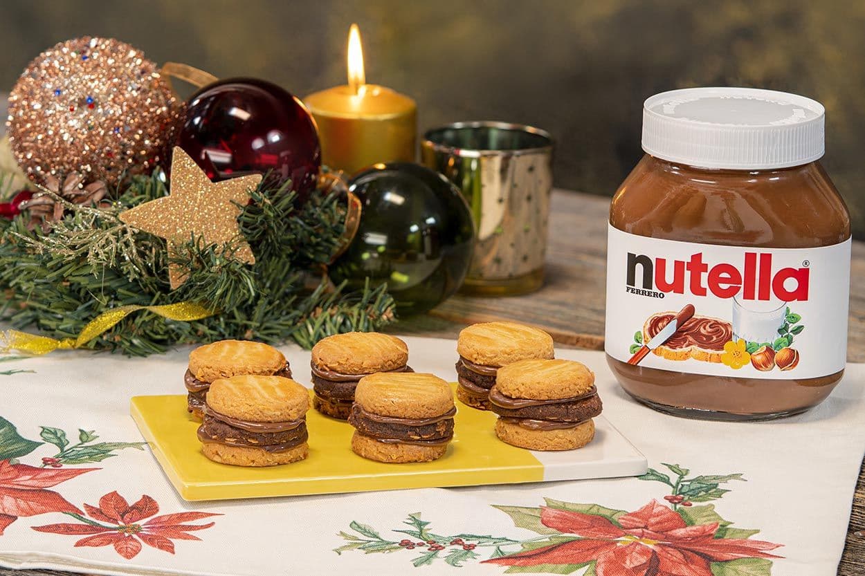 İki Renkli Nutella'lı Kurabiye