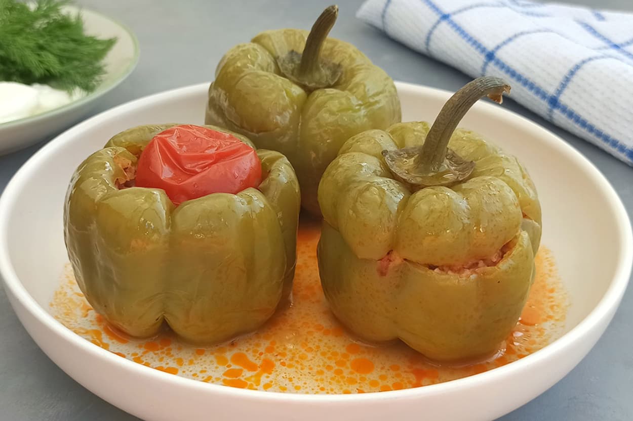 Zeytinyağlı Biber Dolması